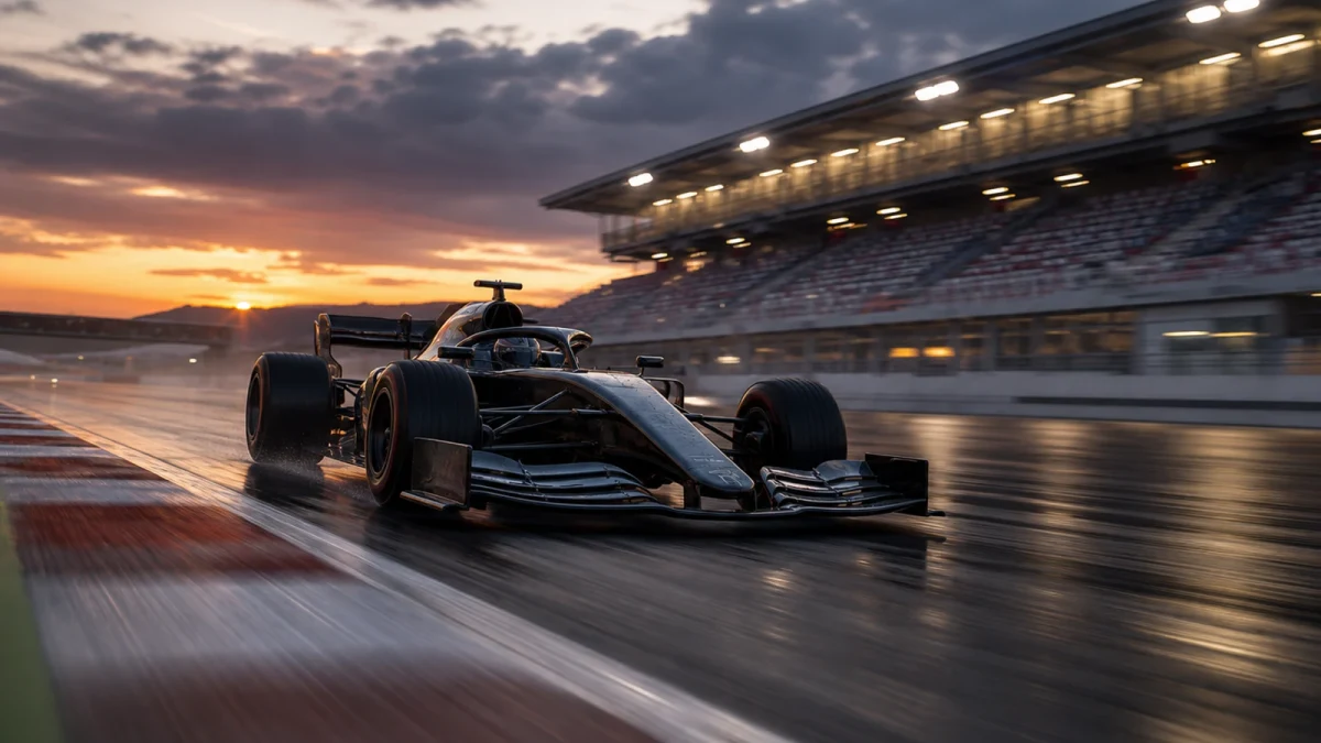 Motorsportmiljö som illustrerar f1 2026