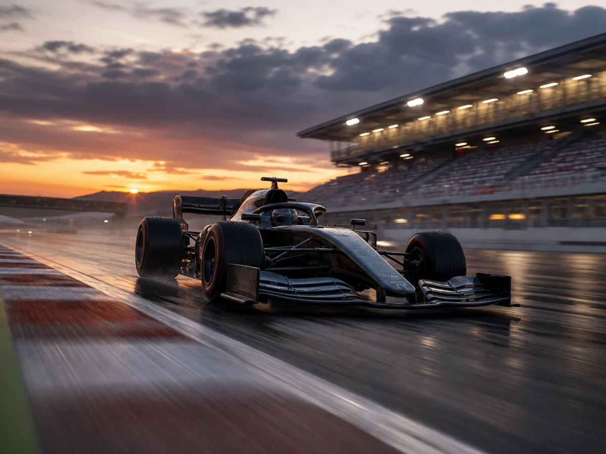 Motorsportmiljö som illustrerar f1 2026