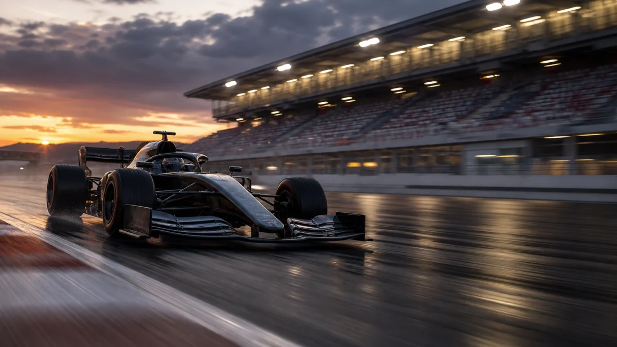 Motorsportmiljö som illustrerar f1 qualifying