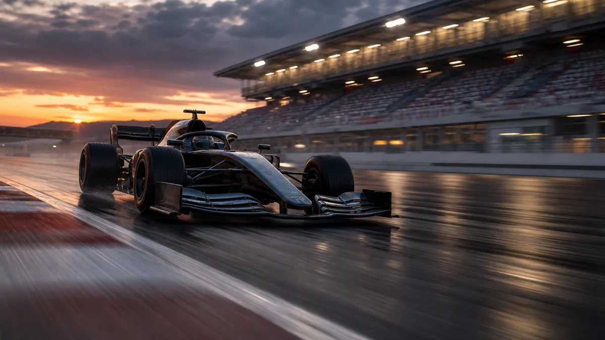 Motorsportmiljö som illustrerar formel 1