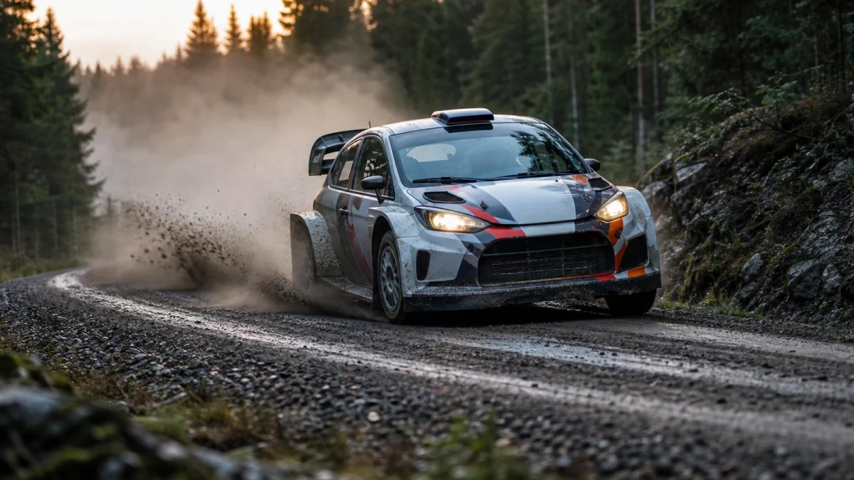 Motorsportmiljö som illustrerar rally sweden